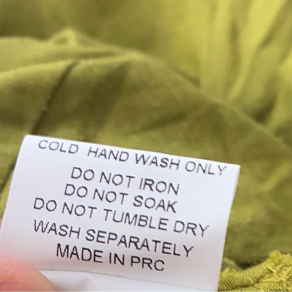 Sovere Women’s Green Bell Sleeve Wrap Linen Blend Top S - Picture 13 of 14